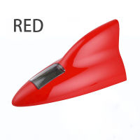 2021Universal Car Warning LED Signal Antenna Decoration Shark Fin Aerials Waterproof Piano Paint For Renault Sport Opel Astra Clio