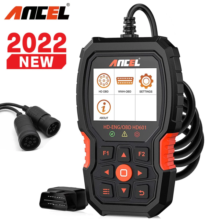 ANCEL HD601 Heavy Duty Truck Code Reader Full System OBD2 Diagnostic