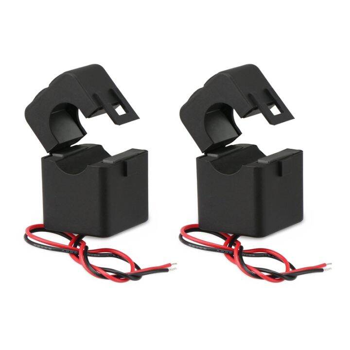 2X Current Transformer,100A 100MA AC Current Sensor, Split Core Amp