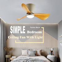 Low Floor Loft Small Ceiling Fan Light Remote Control LED 24 Inch Fan Lamp 6 Speeds Timing 35W DC Motor Low Noise For Bedroom Exhaust Fans