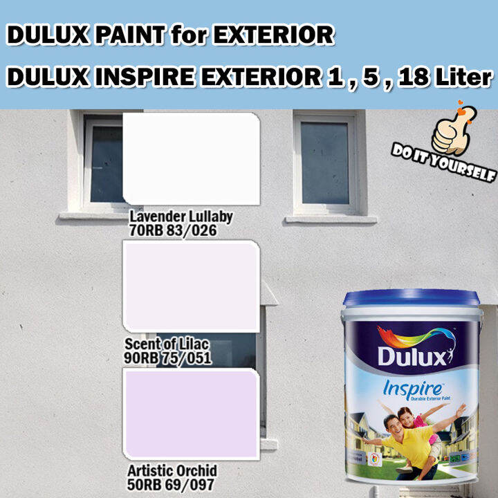 ICI DULUX INSPIRE EXTERIOR PAINT COLLECTION 1 , 5 & 18 Liter Lavender