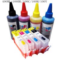 Compatible hp 364 refillable Ink cartridges + 400ml Dye inks for HP Photosmart 5510 5520 6510 6520 7510 7520 e-All-in-One Ink Cartridges