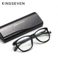 KINGSEVEN แว่นตา45% TR90สำหรับผู้ชายผู้หญิงแว่นตาเล่นคอมพิวเตอร์ป้องกันแสงสีฟ้ากันแว่นตากลมแว่นสายตา