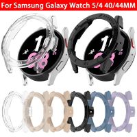 ปกป้องหน้าจอเคสสำหรับ Samsung Galaxy Watch 4 Watch 5 Watch5 40Mm/44Mm เปลือกกรอบกันชนฝาครอบป้องกันที่มีสเกล