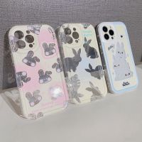 iphone case rabbits TPU Silicone compatible for case iPhone 11 Pro Max 14 Plus 12 pro max 13