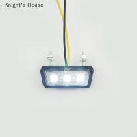 Knights House ป้ายทะเบียนรถจักรยานยนต์12V 1ชิ้น, ไฟ LED ป้ายทะเบียนรถจักรยานยนต์กันน้ำไฟป้ายทะเบียนรถมอเตอร์ไซด์ใช้ได้ทั่วไปไฟเบรก