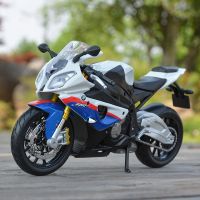 รถ1:12ของสะสม Misto BMW S 1000 RR รถของเล่นแบบจำลองรถมอเตอร์ไซค์หล่อแบบคงที่