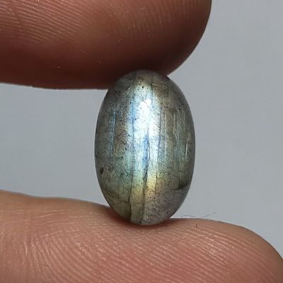 พลอย ลาบราโดไรท์ ธรรมชาติ แท้ หินพ่อมด ( Natural Labradorite ) หนัก 5.61 กะรัต