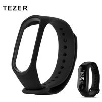 (CALGY Phone protection) TEZER สร้อยข้อมือสายรัด M3plus สำหรับสายรัด M3pro ซิลิโคนสีดำ M3 Smartwatch สายรัดข้อมือสายรัดข้อมือสร้อยข้อมืออุปกรณ์เสริมสมาร์ท