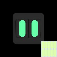 ZZOOI Luminous Indicator Strip Switch Panel Button Sticker DIY Luminous Wall Decorative Sticker Home Decor Decal