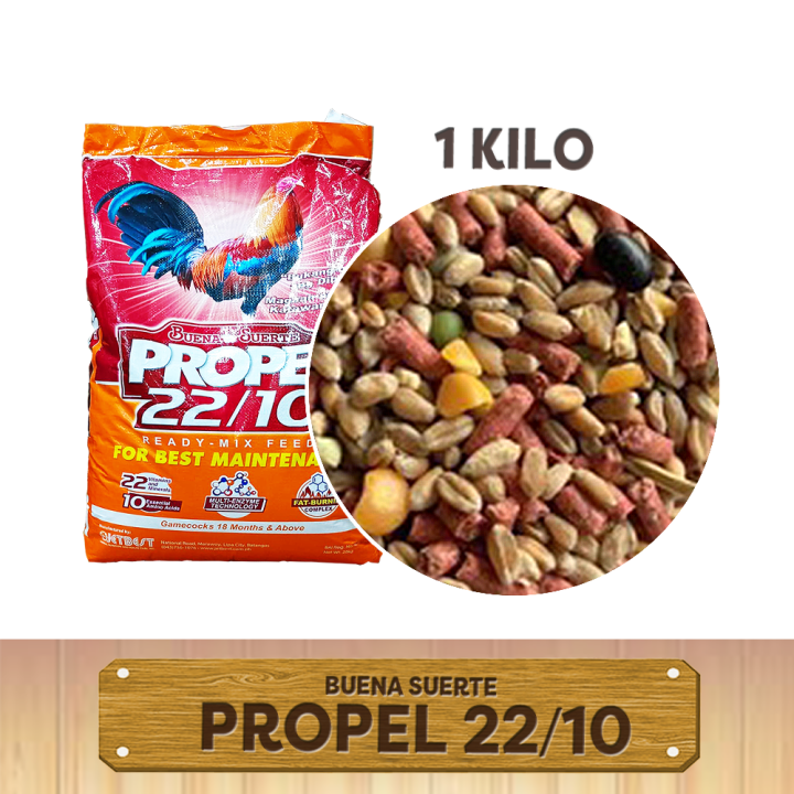 1kg Buena Suerte Propel 22/10 Readymix Gamefowl Feeds Lazada PH