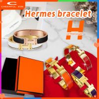 [Ready Stock]Her-mes H-shaped Buckle Bracelet for Women Stainless Steel Jewelry