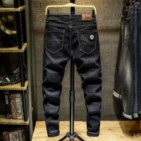 Men Black Jeans Male Blue Straight Cut Pants Ready Stock hot sale