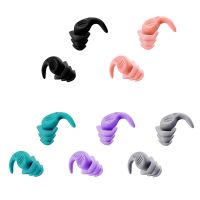 1 Pair Silicone Earplugs Portable Soft Earplugs Noise Reduction Reusable Water Sports Dive Supplies Pool Accessories Ear Protection