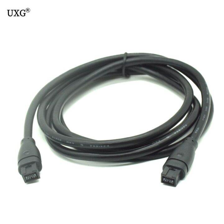 สาย800ปืนดับเพลิง800-9ขา-9pin-รุ่นเบต้า9-9-ieee1394-ieee-1394-b-6ft-1-8เมตร3เมตร180ซม-สีดำสำหรับสายกล้องคอมพิวเตอร์