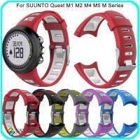 SSVFED สีคู่ สายรัดนาฬิกา นาฬิกาสำหรับผู้หญิง สายรัดข้อมือ นุ่มนุ่มๆ Suunto Quest M2 M4 M5 M Series