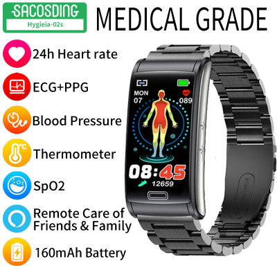 ECGPPG Painless Non-invasive Blood Sugar Smart Watch Men Laser Treatment Health Blood Pressure Sport Smartwatch Glucometer Watch