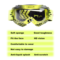 Vemar Motorcycle Glasses Windproof Motocross Goggles Kids Ski Goggle Moto MX Goggles Motorbike Dirt Bike Eyewear For Children