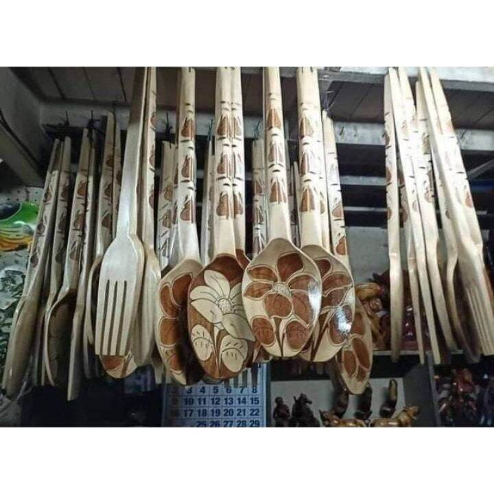New 2023 Wooden Spoon and Fork Wall Decor / Display Lazada PH
