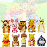 【hot sale】 ◎ B09 OVERVHARMING 10Pcs Figure Model Winnie Pooh Bear Tigger Piglet Action Mini PVC Cartoon Ornament Miniature for Gift