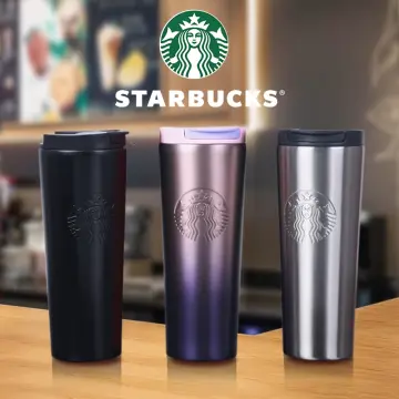 STARBUCKS SS Black & Gold Stanley Thermos 500ml Stainless Tumbler Korea  Official