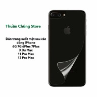 Miếng dán mặt lưng iPhone 6 6s 6plus 6splus 7 7plus 8 8plus X Xsmax chống trầy hiệu quả, siêu rẻ, siêu bền- phụ kiện điện thoại. thumbnail