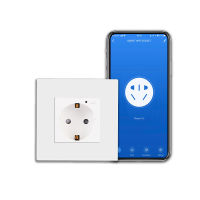 Wifi Smart Wall Socket EU Standard PC Flame Power Monitor Socket เต้ารับไฟฟ้าทำงานร่วมกับ Alexa Tuya หน้าแรกของ Google Yandex-Cgefeng