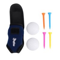 Small Golf Ball Bag Holder with Ball Golf Tees Nails Set Small Waist Pouch Package Golf Accessories Training Aids