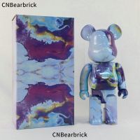 Bearbrick เนบิวลาหินอ่อนอาคารบล็อกหมี400% 28เซนติเมตรแฟชั่นตุ๊กตารุนแรงหมีกล่องเครื่องประดับของเล่นของสะสม