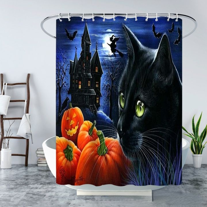 cw-pumpkin-shower-curtain-polyester-bathtub-for-cortina-de-ba-o