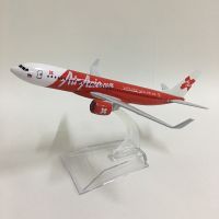 JASON TUTU 16cm Plane Model Airplane Model Air Asia Red Boeing 737 Aircraft Model 1:400 Diecast Metal Airplanes Plane Toy Gift