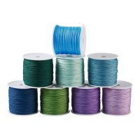 【YD】 8 Rolls 0.8mm Thread Color Round Chinese Knotting Cord String Material for Bangle Jewelry Making Supplies