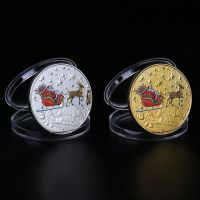 【YD】 REPLICA 1PC  Plated Souvenir Coin Claus Pattern Commemorative