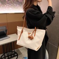 Classic All-Match Color Matching Tote Bag High-End Western Style Fashion Shoulder Bag Female Bag Large-Capacity Commuter Handbag 【AUG】