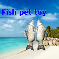 Simulation Fish Plush Squeak Toy For Cats - Interactive Stuffed Pet Play Accessory