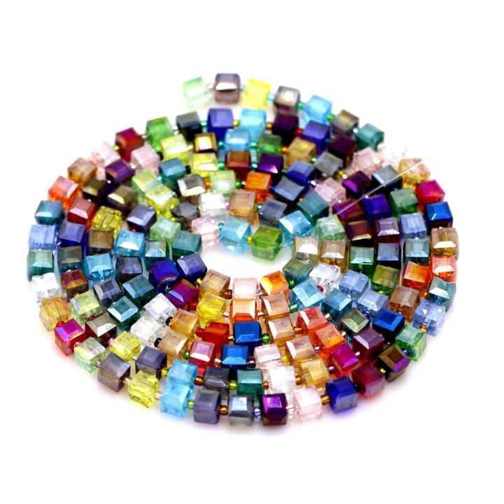 4mm-95pcs-crystal-cube-beads-spacer-diy-making-jewelry-loose-faceted-glass-square-beads-for-needlework-accessories
