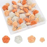 ┅✷卍 40pcs Push Pins Thumb Tacks Thumbtack Map Cork Board Pushpins Drawing Photo Wall Studs Notice Board Markers School Supplies