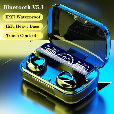 Newest TWS Bluetooth 5.1 Earphones Charging Box Wireless Headphone 9D Stereo Sports Waterproof Earbuds Headsets With Microphone