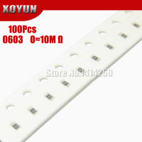 Vision 2023 ash 100pcs 0603 SMD 18W chip resistors 0 hm ~ 10M 0R 1K 4.7 K 4K7 10K 100K 1 10 100 220 330 ohm 1R 10R 100R 220R 330R