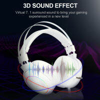 Redragon Lamia H320 RGB แบ็คไลท์หูฟังสำหรับเล่นเกม,7.1 USB Surround Sound ชุดหูฟังคอมพิวเตอร์หูฟังพร้อมขายึดไมโครโฟน