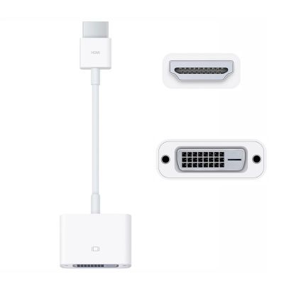 สายอะแดปเตอร์ HDMI ไปยัง DVI ของแท้สำหรับแอปเปิลแม็กบุคโปร Mac Mini M1 2020 Mac Mini 2018 PC อะแดปเตอร์ HDMI ไปยัง DVI แล็ปท็อป922-9555