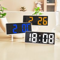 LED Clocks Voice Control Digital Alarm Clock Teperature Snooze Night Mode Desktop Table Clock Large Screen Digital Clock