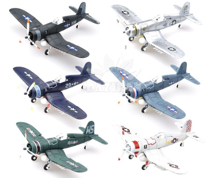 bf109เครื่องบินรบเยอรมันแบบ-ww2เครื่องบินประกอบพายุเฮอริเคน-f4u-ของตกแต่งงานปาร์ตี้เครื่องบินโมเดลของขวัญของเล่นเด็กเสริมการเรียนรู้