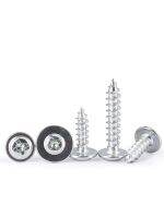 Original Heirloom PWA carbon steel white galvanized cross round head self-tapping screw with pad and hardened belt screw M2M3M4M5