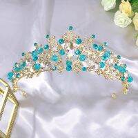 【CW】 Sparkly Beads Wedding Rhinestone Bridal Diadem Bride Prom Hair Jewelry