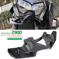 For Kawasaki Z900 2020-2022 Motorcycle Accessories Black Naked Front Downforce Spoiler Winglet Aerodynamic Wing Kit Spoiler