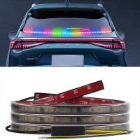 [ANYA Auto Parts] 7สีรถจัดแต่งทรงผมสูงด้านหลังเพิ่มเติมหยุดไฟ LED ที่มีไฟเลี้ยววิ่ง Unverisal เบรกอัตโนมัติแถบที่มีความยืดหยุ่น