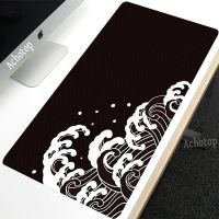 Ready StockBlack Great Wave Mouse Pad Gamer Art Mousepad Large Keyboard Pads Original Deskmat Game Mouse Mat Speed Gaming Table Carpet XXL