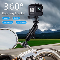 มือจับรถจักรยานยนต์กระจกมองหลังรางยึด Gopro 10 9 8 7ที่ยึดแบบสปอร์ต Ram Mounts