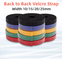 ความกว้าง10/15/20/25มม. Tie-2Rolls สายกาวในตัวติดกันสาย Velcro